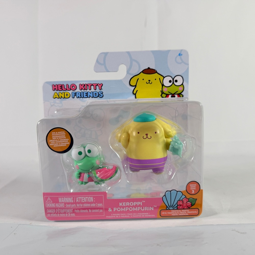 Sanrio Figure Pack Multi New Tropical Party Keroppi Pompompurin Series 3